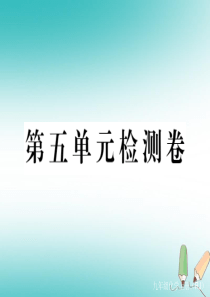 （通用）2018秋九年级化学上册 第五单元 化学方程式检测卷习题课件 （新版）新人教版