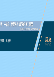 （通史版）2021版新高考历史一轮复习 第十一单元 世界古代文明的产生与发展 第2讲 罗马法课件 人