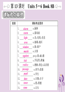 （人教通用）2019年中考英语复习 第一篇 教材过关 八下 第13课时 Units 5-6课件