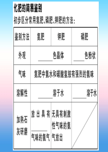 （全国通用版）2018-2019学年九年级化学下册 第十一单元 盐 化肥 课题2 化学肥料 第2课时