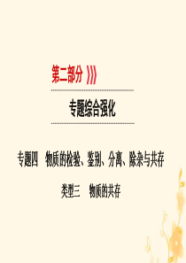 （江西专用）2019中考化学总复习 第二部分 专题综合强化 专题四 物质的检验、鉴别、分离、除杂与共