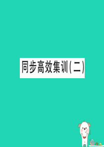 （江西专用）2018年中考地理 同步高效集训（二）课件