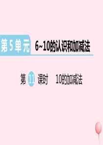 （江西专版）2019秋一年级数学上册 第5单元 6-10的认识和加减法 第11课时 10的加减法习题