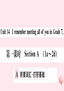 （江西专版）2019秋九年级英语全册 Unit 14 I remember meeting all 