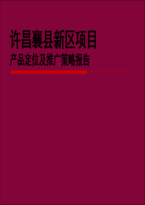 许昌襄县新区项目产品定位及推广策略报告