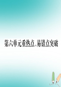 （江西专版）2018年秋九年级化学上册 第6单元 碳和碳的化合物重热点、易错点突破作业课件 （新版）