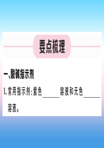 （江西专版）2018-2019学年九年级化学下册 第十单元 酸和碱 第1课时 酸碱指示剂 常见的酸习