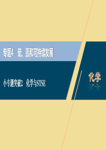 （江苏选考）2021版新高考化学一轮复习 专题4 硫、氮和可持续发展 3 小专题突破2 化学与STS