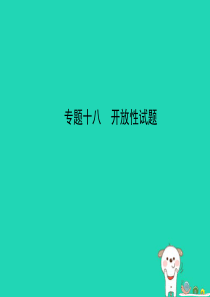 （湖南专版）2019中考物理 专题十八 开放性试题复习习题课件