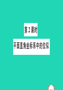 （湖北专用）2019春九年级数学下册 第27章 相似 27.3 位似 第2课时 平面直角坐标系中的位