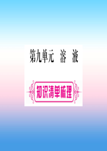 （湖北专版）2019中考化学总复习 第1部分 教材系统复习 九下 第9单元 溶液习题课件2