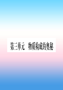 （湖北专版）2019中考化学总复习 第1部分 教材系统复习 九上 第3单元 物质构成的奥秘习题课件1