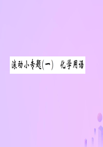 （河南专版）2018-2019版九年级化学上册 滚动小专题（一）化学用语（增分课练）习题课件 （新版