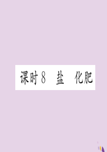 （河北专版）2018届中考化学复习 第一编 教材知识梳理篇 模块一 身边的化学物质 课时8 盐 化肥