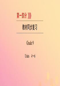 （贵阳专用）2019中考英语总复习 第1部分 教材同步复习 Grade 9 Units 4-6课件