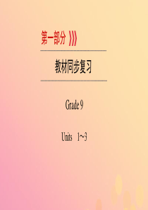 （贵阳专用）2019中考英语总复习 第1部分 教材同步复习 Grade 9 Units 1-3课件