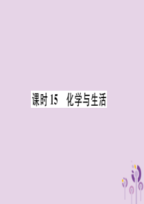 （贵阳专版）2019年中考化学总复习 第1编 主题复习 模块4 化学与社会发展 课时15 化学与生活