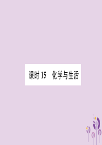 （贵阳专版）2019年中考化学总复习 第1编 主题复习 模块4 化学与社会发展 课时15 化学与生活