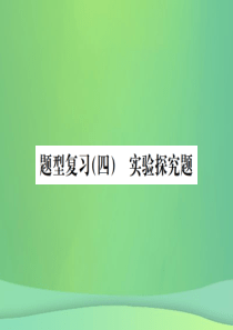 （广西专版）2019年中考化学总复习 中考6大题型轻松搞定 题型复习（四）实验探究题之四 实质性探究