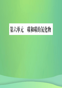 （广西专版）2019年中考化学总复习 教材考点梳理 第6单元 碳和碳的氧化物课件