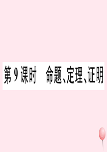 （广东专版）七年级数学下册 第五章 相交线与平行线 5.3 平行线的性质5.3.2 命题、定理、证明