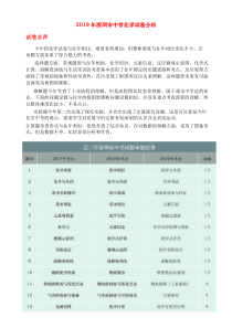 中考卷：深圳市19届化学卷（含解析）