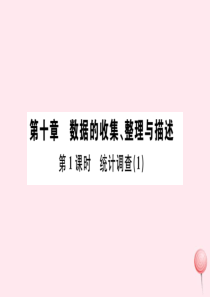 （广东专版）七年级数学下册 第十章 数据的收集、整理与描述10.1 统计调查课件1（新版）新人教版