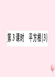 （广东专版）七年级数学下册 第六章 实数 6.1平方根课件3（新版）新人教版