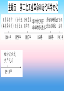 （甘肃专用）2019中考历史总复习 第一篇 考点系统复习 板块五 世界近代史 主题五 第二次工业革命