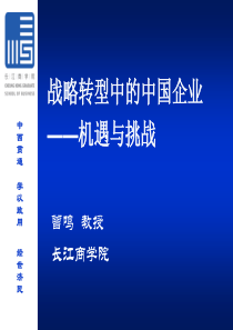 郑文正战略转型中的中国企业：机遇和挑战