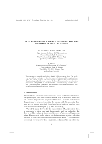 BICA AND RANDOM SUBSPACE ENSEMBLES FOR DNA MICROAR