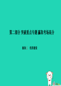 （德州专版）2018年中考政治 第二部分 突破重点专题 赢取考场高分 板块二 经济建设课件