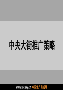 重庆市中央大街项目推广策略-典尚设计