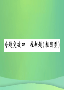 （百色专版）2019届中考化学毕业总复习 第2编 重点专题突破篇 专题突破4 推断题（框图型）课件