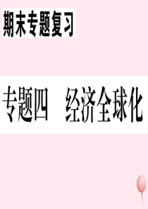 （安徽专版）九年级历史下册 期末专题复习四 经济全球化习题课件 新人教版