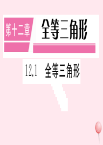 （安徽专版）八年级数学上册 第12章 全等三角形 12.1 全等三角形习题课件 （新版）新人教版