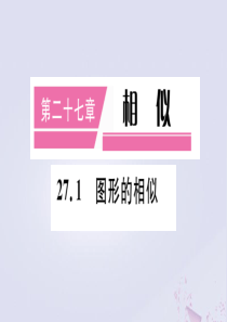 （安徽专版）2020年九年级数学下册 第27章 相似 27.1 图形的相似课件（新版）新人教版