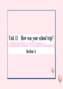 （安徽专版）2019秋七年级英语下册 Unit 11 How was your school tri