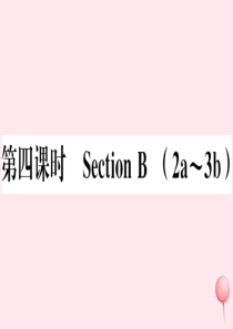 （安徽专版）2019秋九年级英语全册 Unit 4 I used to be afraid of t