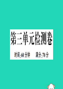 （安徽专版）2019春八年级历史下册 第三单元 中国特色社会主义道路检测卷习题课件 新人教版