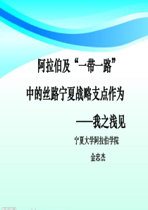 阿拉伯及_带_路中的丝路宁夏战略支点作为（PPT52页)