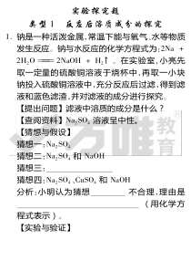 重庆市2019中考化学试题研究题库 实验探究题（pdf）