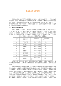 食品企业的品牌战略(1)