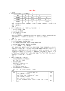 2019-2020学年高中化学 专题2 从海水中获得的化学物质 第2单元 第3课时 离子反应练习（含