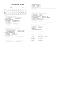 九年级历史下册 第3单元 第二次世界大战测试题（D卷，pdf） 新人教版