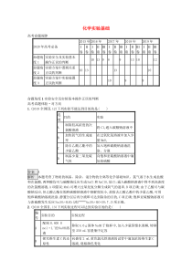 2020版高考化学二轮复习 题型七 化学实验基础对对练（含解析）