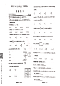 湖北省武汉市2019届高三数学2月调研试题 理（PDF，无答案）