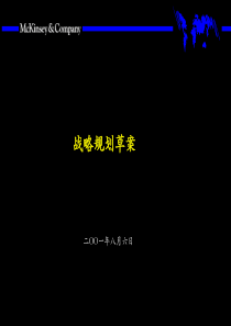 麦肯锡业务单元战略制定方法—战略规划草案