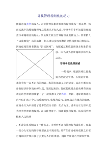 al寻找管理精细化的动力doc9