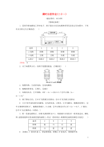 2020版高中化学 课时分层作业21 电解原理及其规律 新人教版选修4